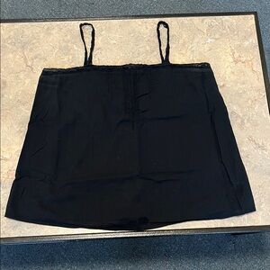 Treasure & Bond Lace Edge Medium Black Camisole